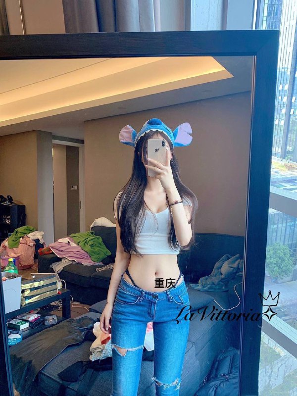 #重庆LaVittorJP❤人，行业新秀天然无整声音甜美⬆️⬇️粉外纯内sao 碧玺好评 乖巧可爱168D
