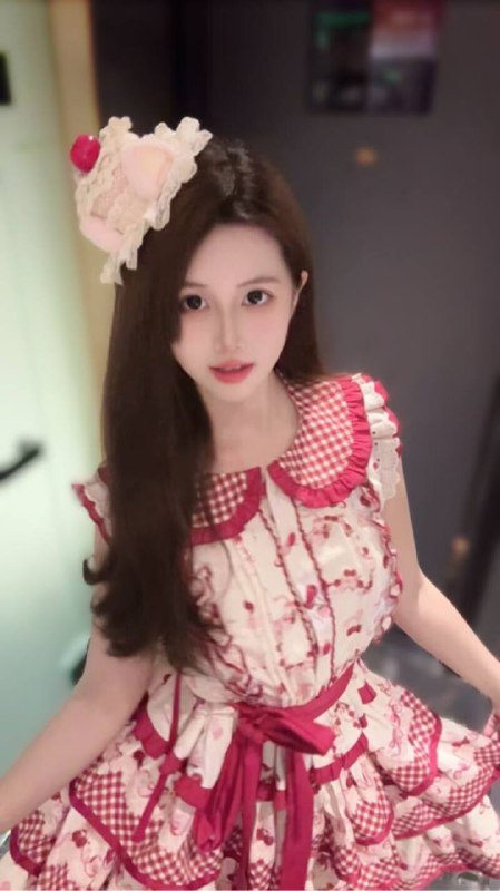 广州🌹07洛丽塔🆕新人07年 162cm 90斤天然真实34C🐻皮肤白嫩 三点粉可爱软萌 娃娃音🉑🐍👄🉑Lolita/情趣嘉